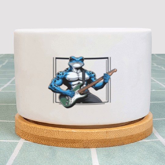 Poison dart frog guitar Plant Pots