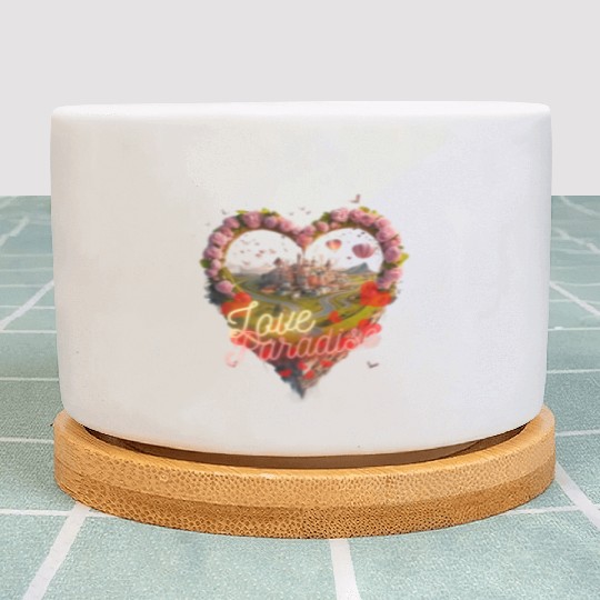 Floating Romance - Love Paradise Island Plant Pots