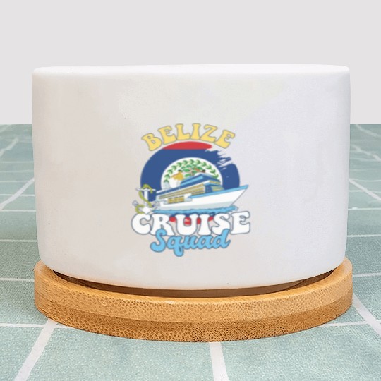 Belize Cruise Squad Family Vacation Trip Plant Pots