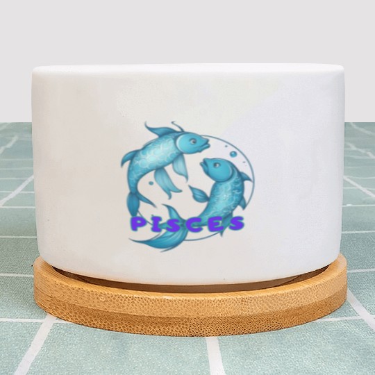 Pisces Horoscope Plant Pots