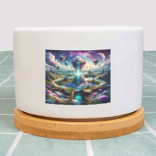 Fantasy Skylands: Surreal Landscape Plant Pots