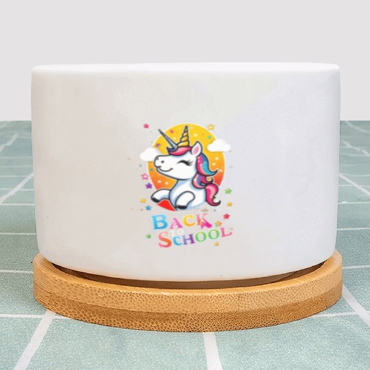 Unicorn Back To School Plant Pots