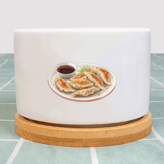 Japanese Pan Fried Dumpling Gyoza Plant Pots