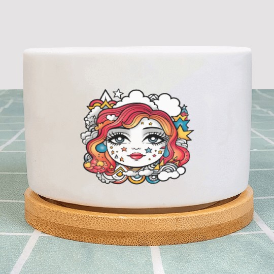 Celestial girl Plant Pots