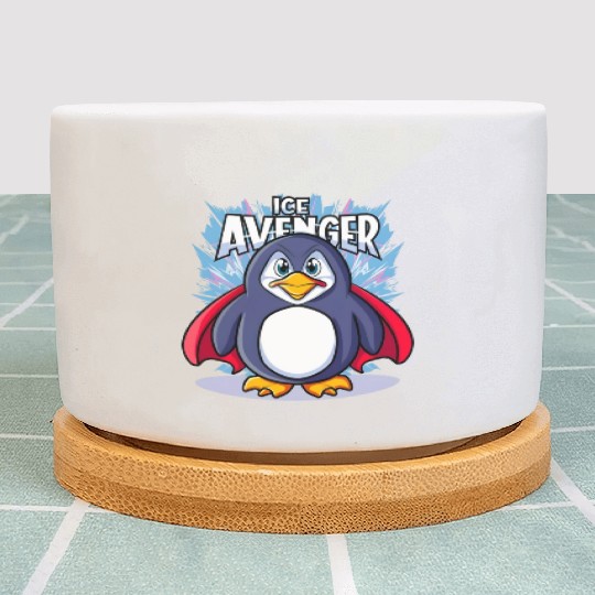 Superhero Penguin: The Ice Avenger Plant Pots
