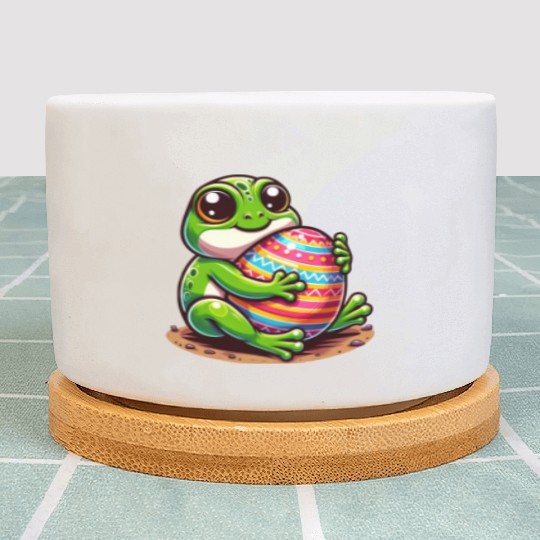 Easter Frog: Loving Embrace Plant Pots