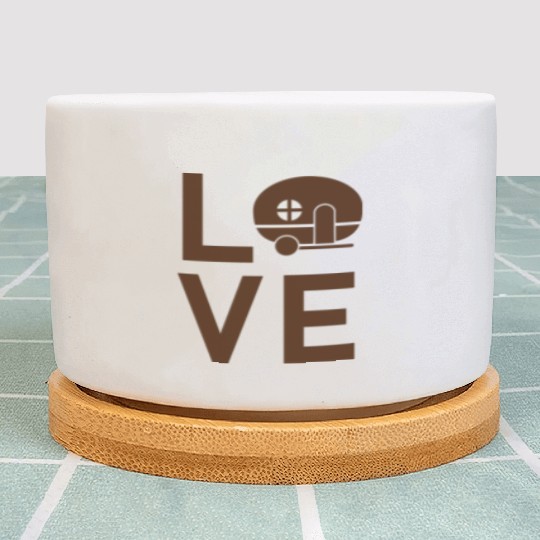 Love Camping Plant Pots