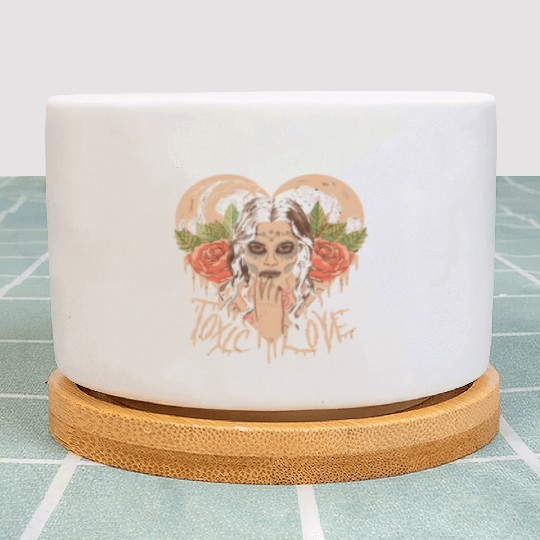 Toxic Love Valentine Couple Gift Plant Pots