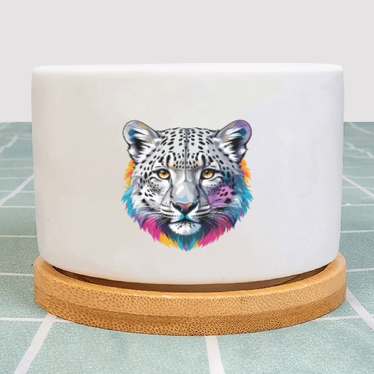 Snow Leopard Plant Pots