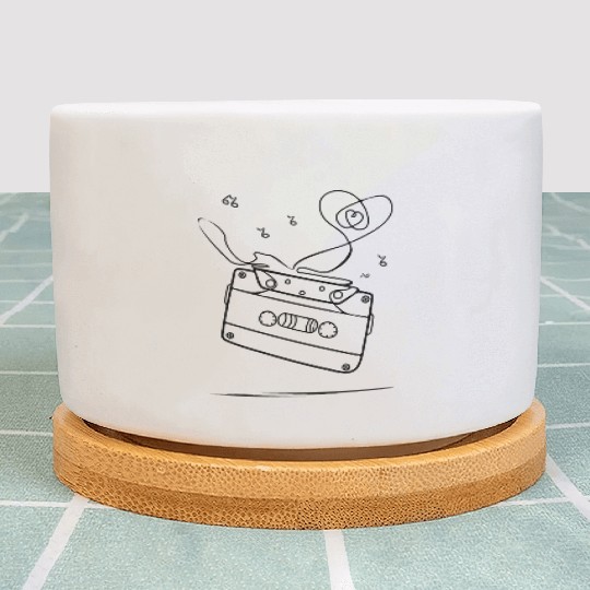 old cassette tape with love Plant Pots