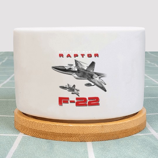 F-22 Raptor Fighterjet Us Air Force Warbird Plant Pots