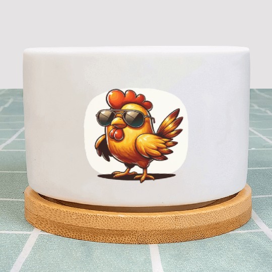 Funny Chicken Chicken Funny Image Plant Pots
