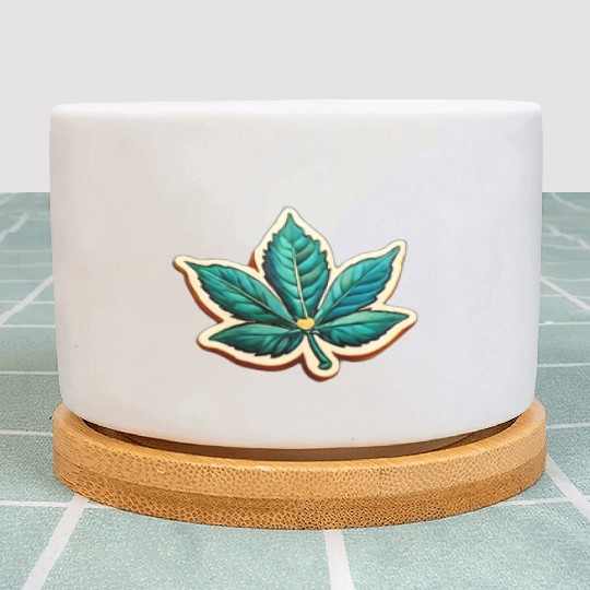 Marijuana Leaf Plant Pots