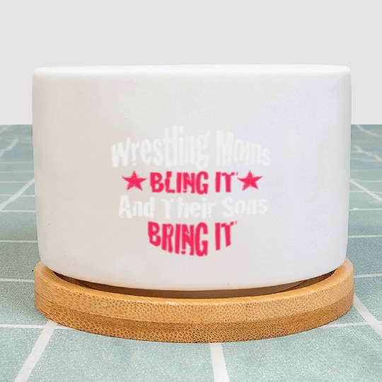 Blink it Wrestling Mom Passion Is Gift Plant Pots