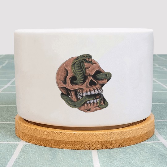 Gothic animal skull Plant Pots