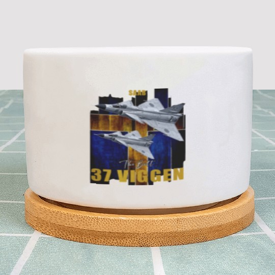 Saab 37 Viggen Swedish Multi Combat Aircraft Plant Pots