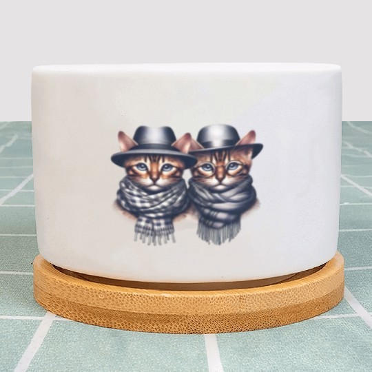 Bengal Kittens Cute Kitty Plant Pots