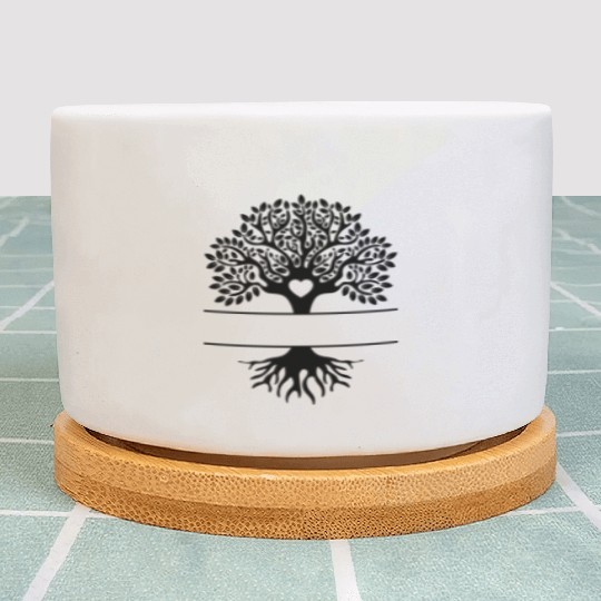 Family Reunion, Monogram, tree Plant Pots