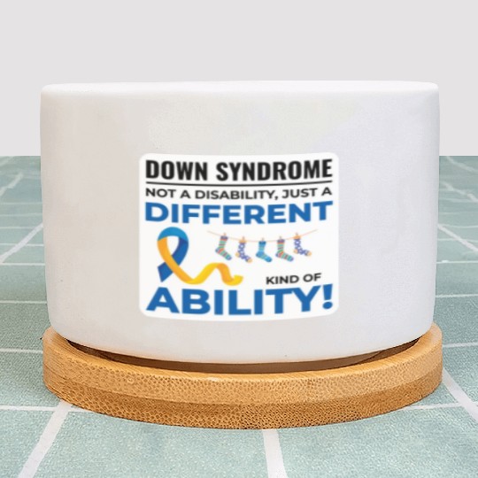Down Syndrome Awareness Different Ability Plant Pots