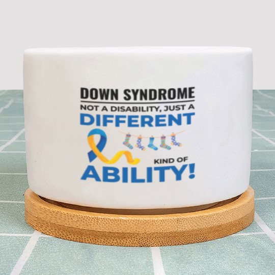Down Syndrome Awareness Different Ability Plant Pots