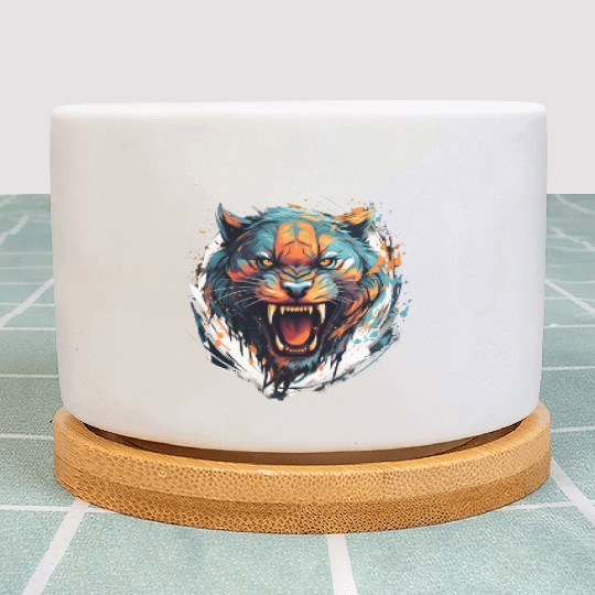 Angry Tiger Plant Pots