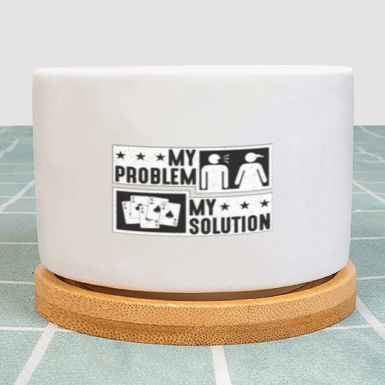 Euchre Player My Problem My Pictogram Mom Dad Plant Pots