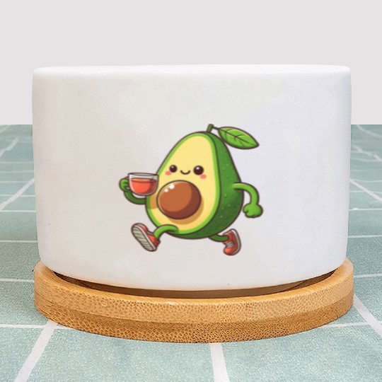Tea Time Avocado Plant Pots