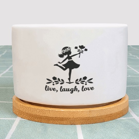 Live, laugh, love Plant Pots
