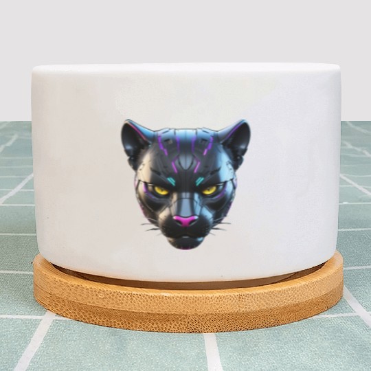 Robot Black Panther Plant Pots