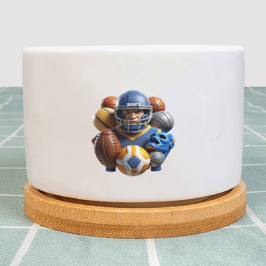 Game Day Champ Representing College Athletics Plant Pots