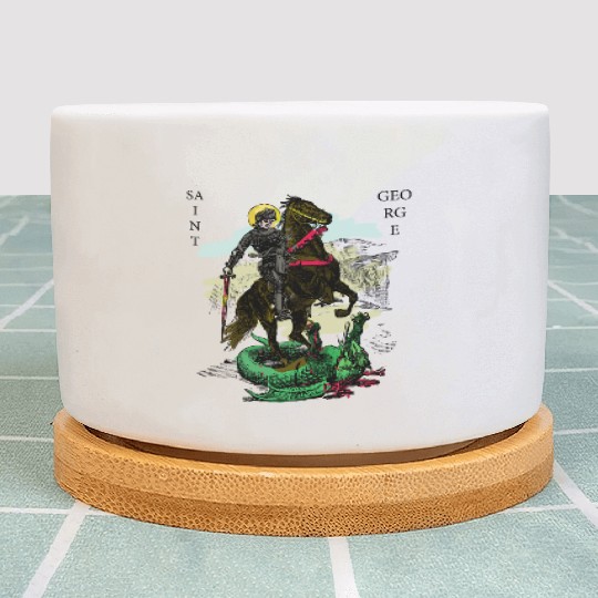 St. George and the Dragon Plant Pots