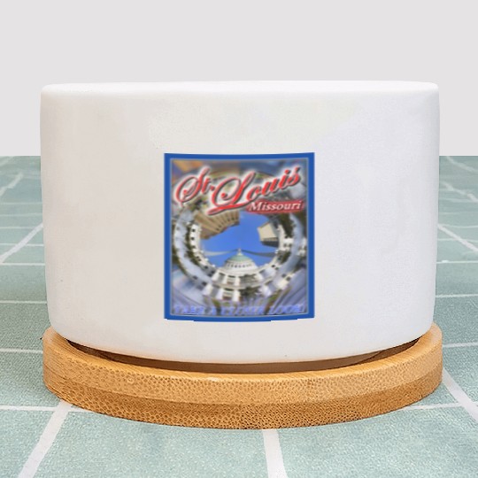 Historic Downtown St. Louis Arch & Courthouse Plant Pots