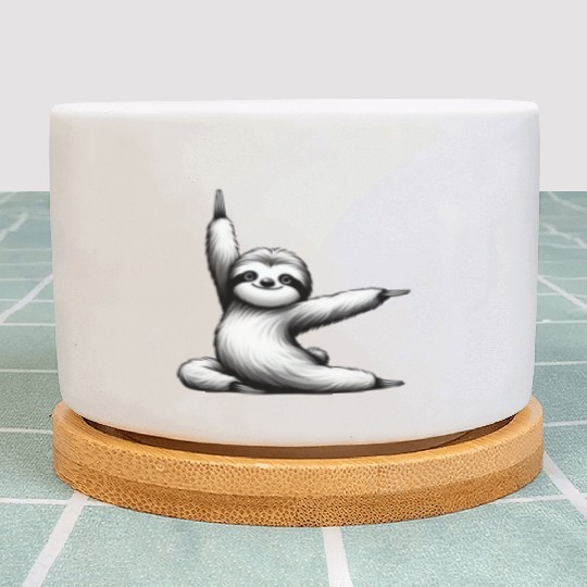 SLOTH YOGA Plant Pots
