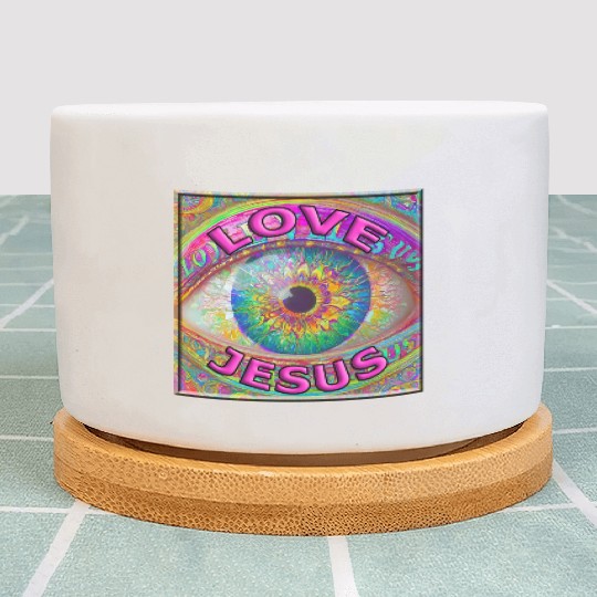 Eye (I) Love Jesus Plant Pots