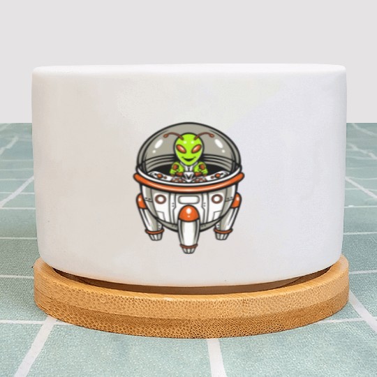 Alien Spacecraft Plant Pots