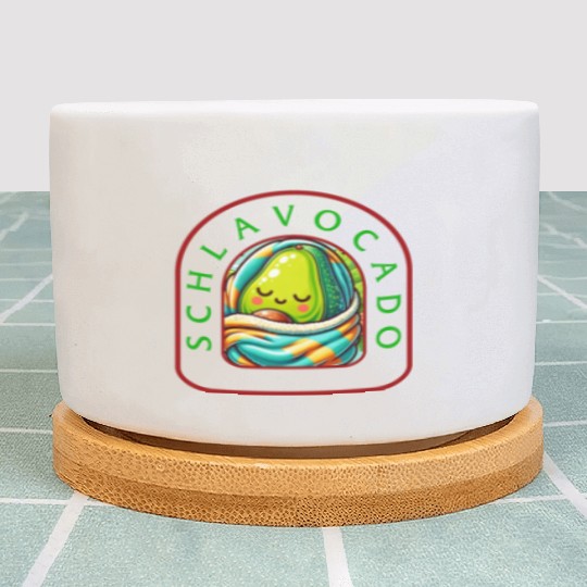 schlavocado Avocado Sleep Geschenk Plant Pots