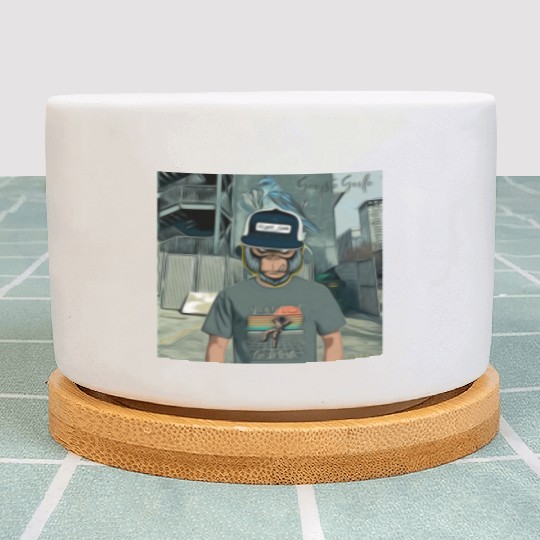 Gangsta Gorilla-Silverback Swanson Gorilla Wear Plant Pots