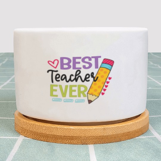 Best Teacher Ever Teaching Pensil Plant Pots