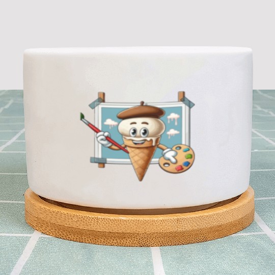 Creative Ice Cream Character Masterpiece Plant Pots