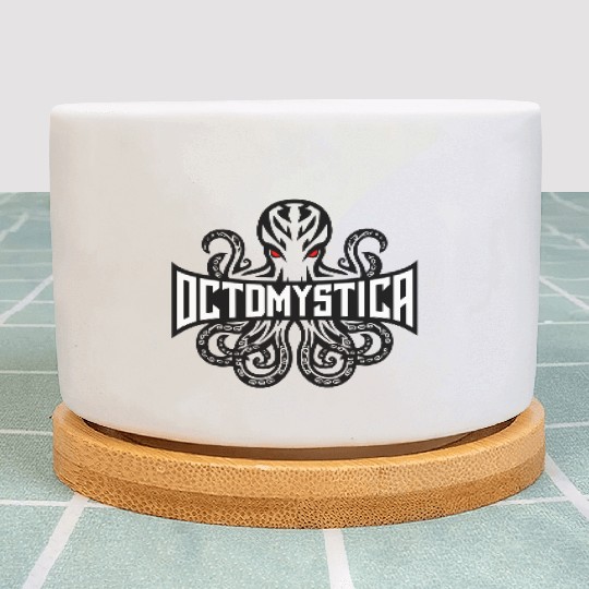 Octomystica Octopus Vector Design 3 Colors Plant Pots