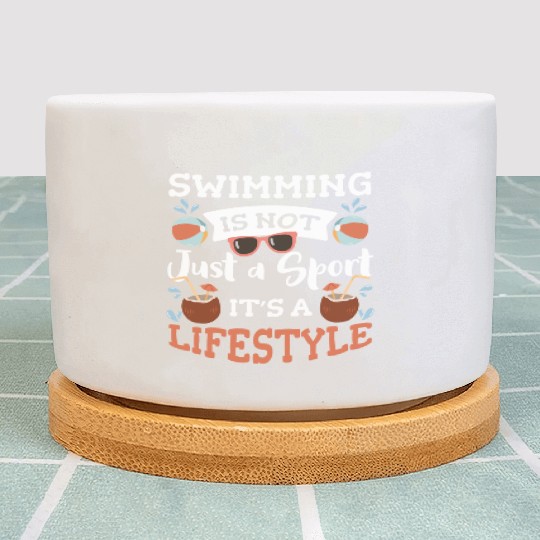 Swimming Summer Sun Plant Pots