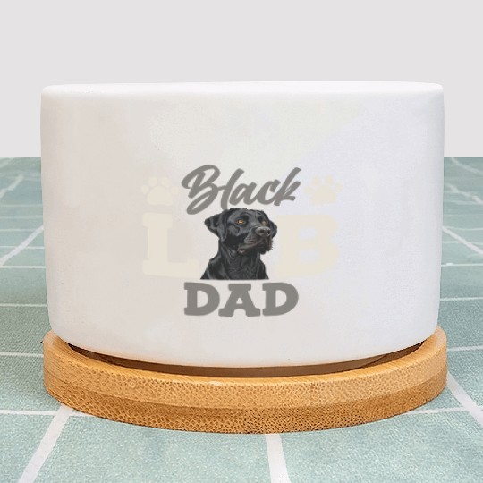 Black Labrador BLACK LAB DAD Labrador Owner Plant Pots