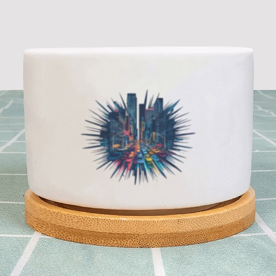 City Lights Symphony: Mystery and Thriller. Plant Pots