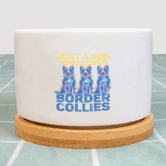 Border Collie Mom and Dad Unique Design Plant Pots