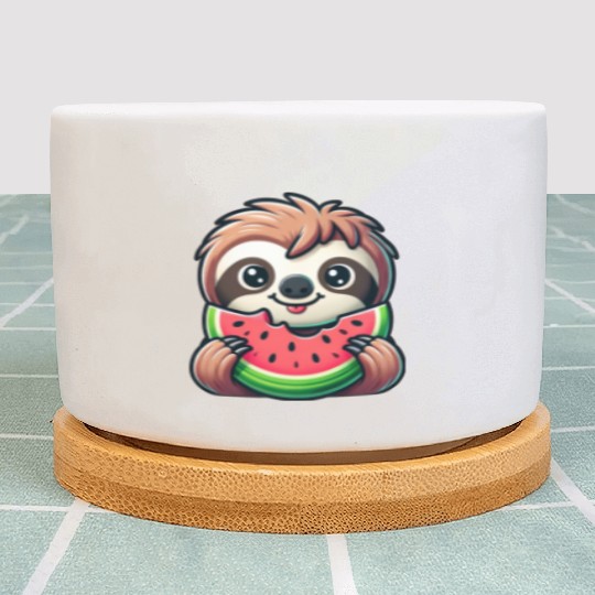 Sloth Summer Fruit Melon Plant Pots