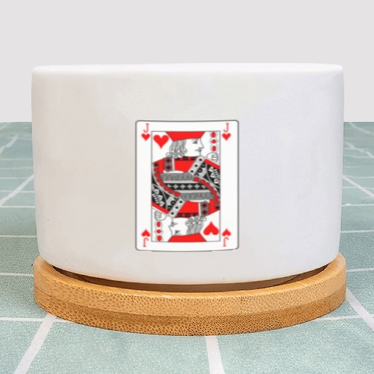 Jack Playing card hearts Plant Pots