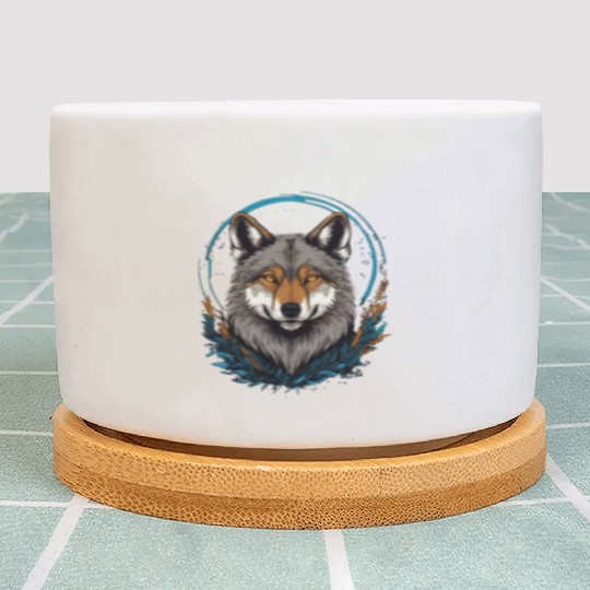 Flag Wolves July Howling Wolf Plant Pots