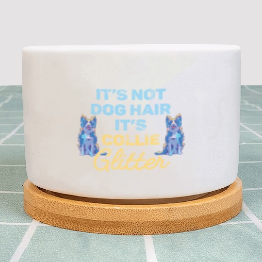 Unique Border Collie Design For Dog Lovers Plant Pots