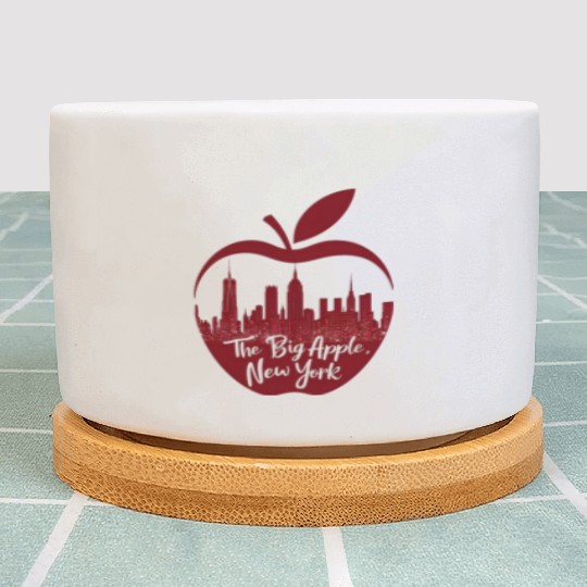 NYC Skyline Apple: Creative Plant Pots