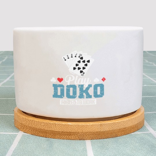 Play Doko Forced to Work Card Game Plant Pots
